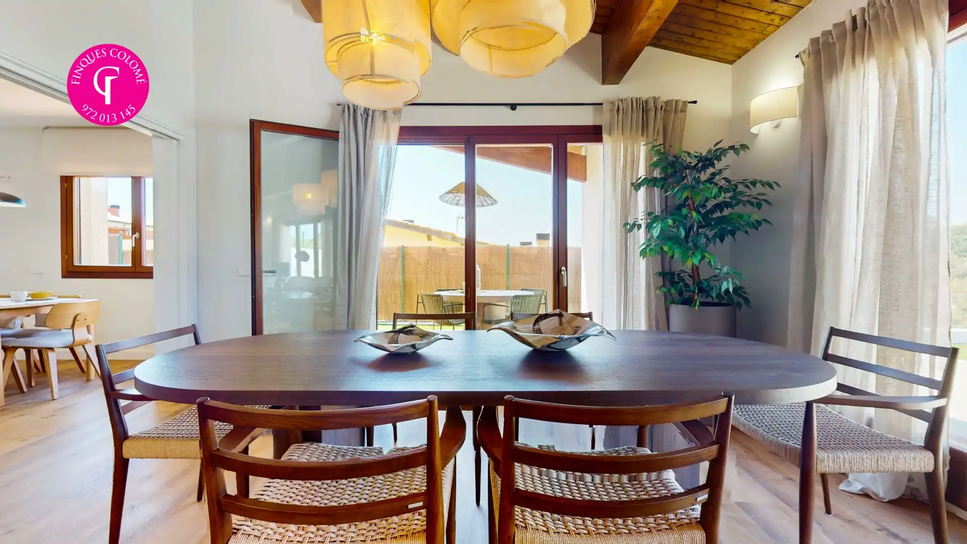 Dining room of Houses for sale in Sant Julià de Ramis  with Air Conditioner, Heating and Terrace