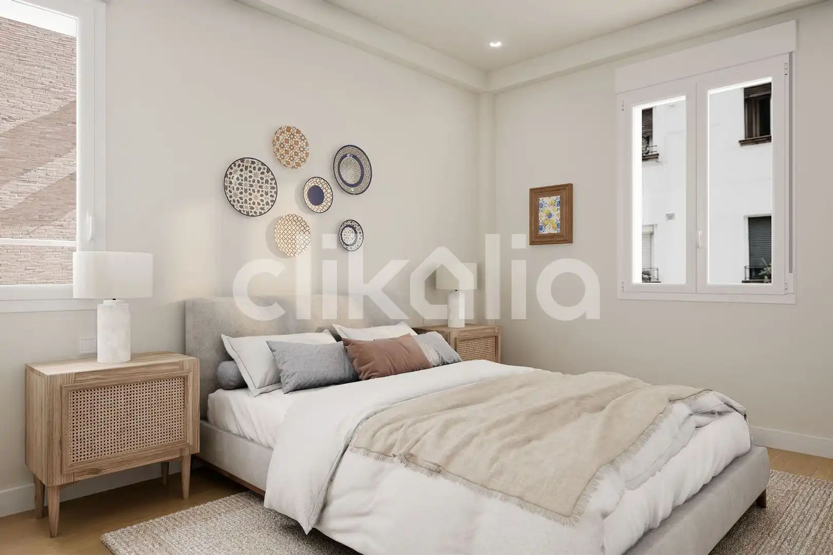 Bedroom of Flat for sale in Sevilla  with Air Conditioner, Private garden and Terrace