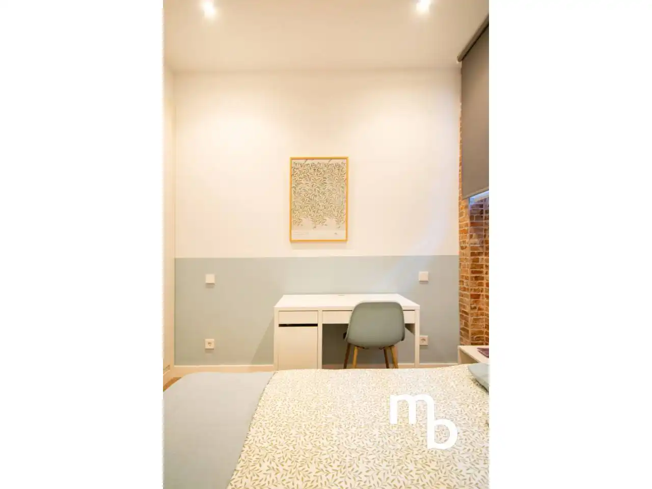 Habitación de Apartamento de alquiler en Madrid con Aire acondicionado, Calefacción y Amueblado