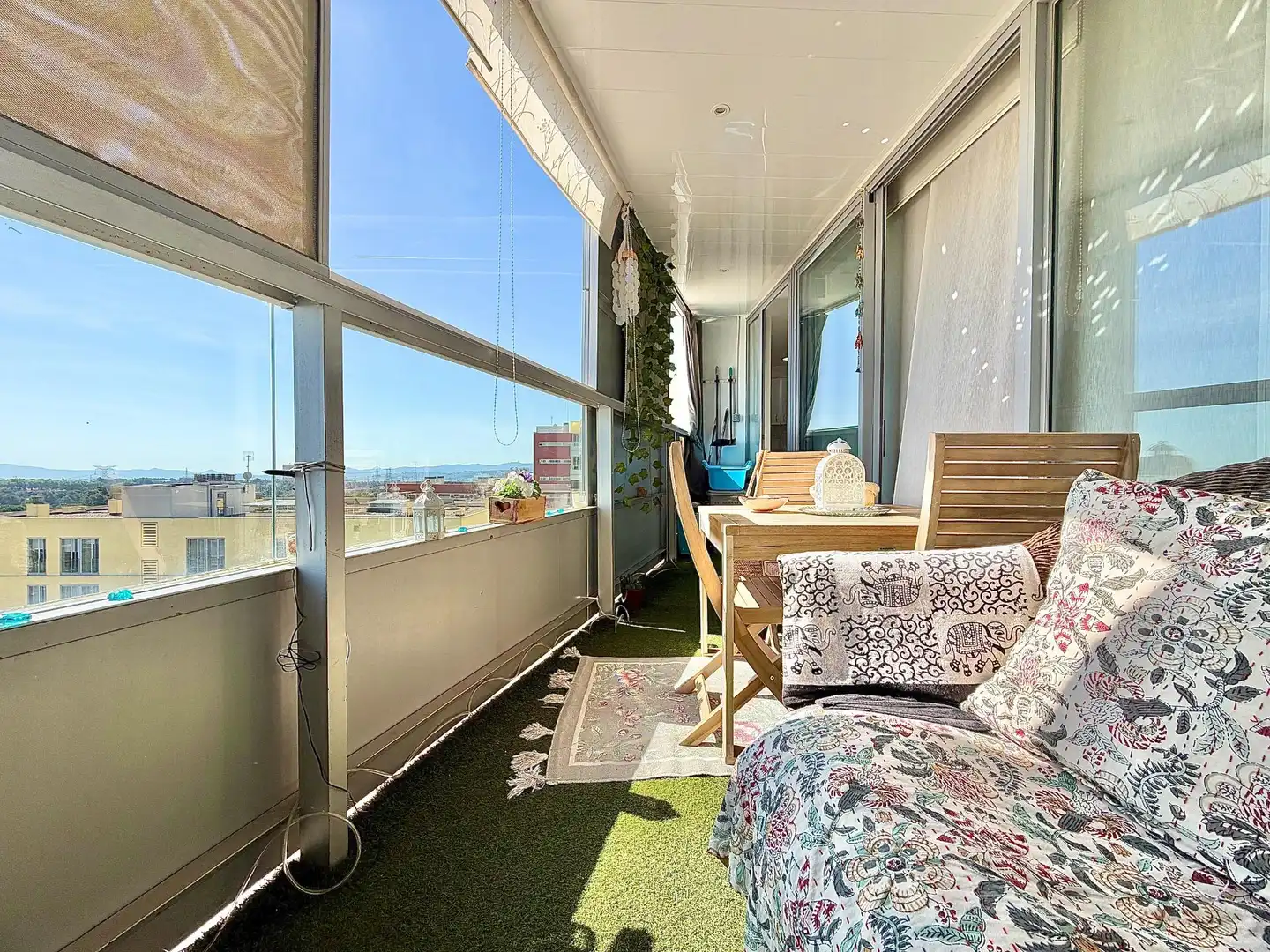 Balcony of Flat for sale in Terrassa  with Heating, Parquet flooring and Terrace