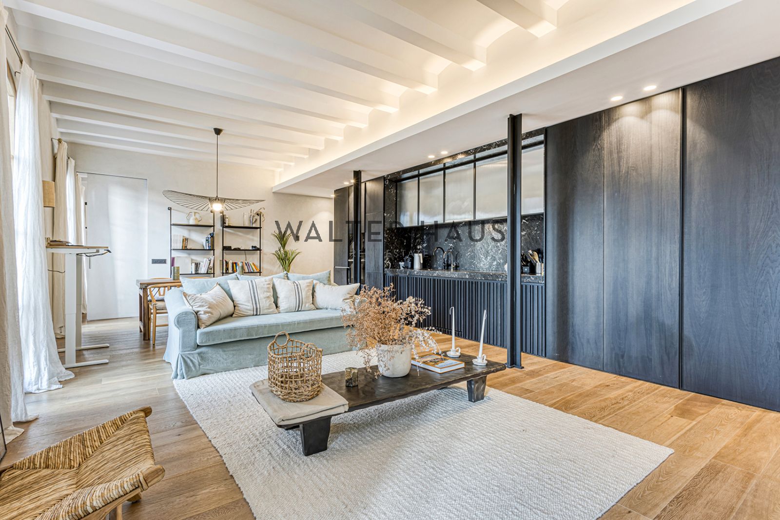 Sala d'estar de Àtic en venda en  Barcelona Capital amb Aire condicionat, Calefacció i Terrassa