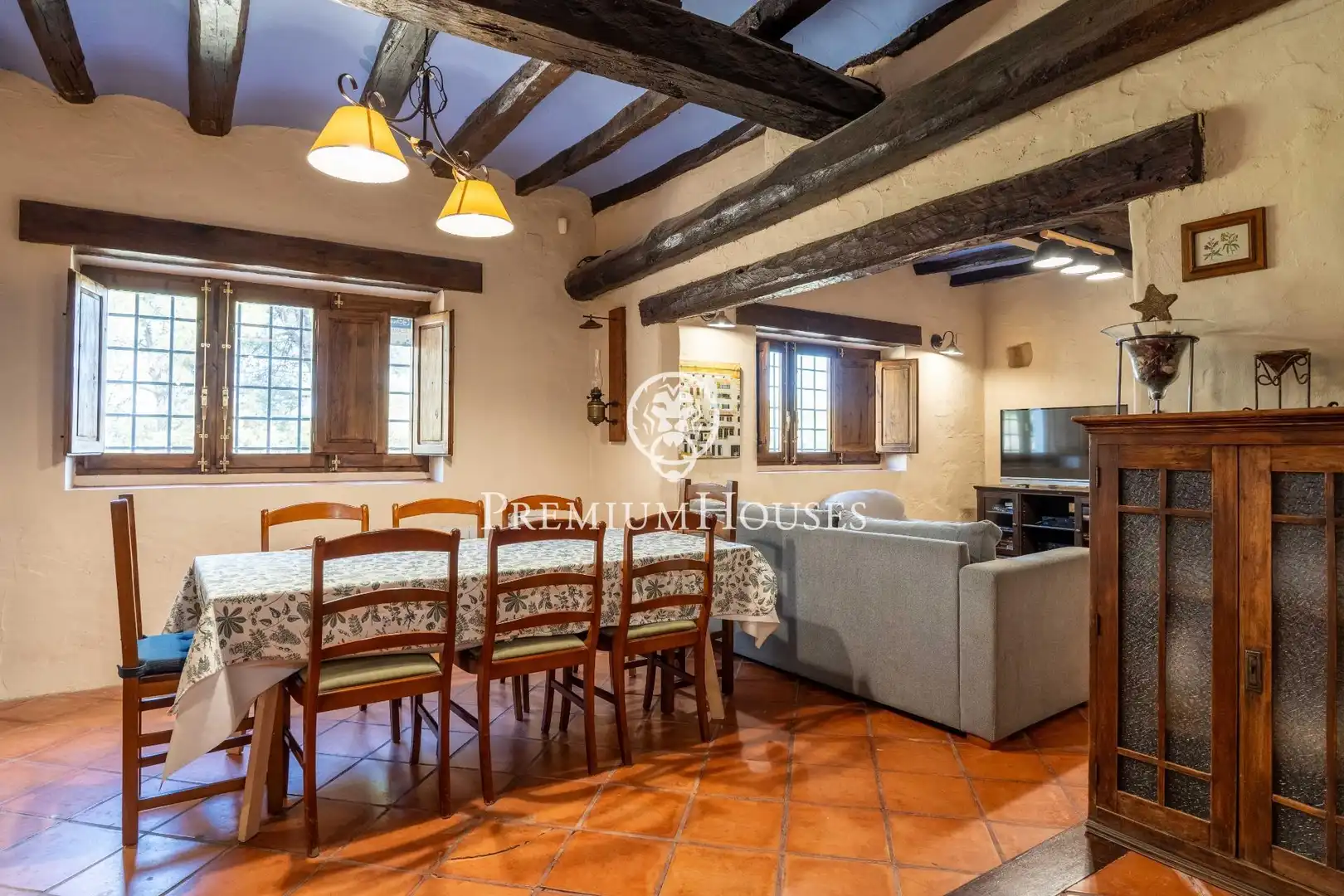 Dining room of Country homes for sale in El Catllar   with Heating, Private garden and Terrace