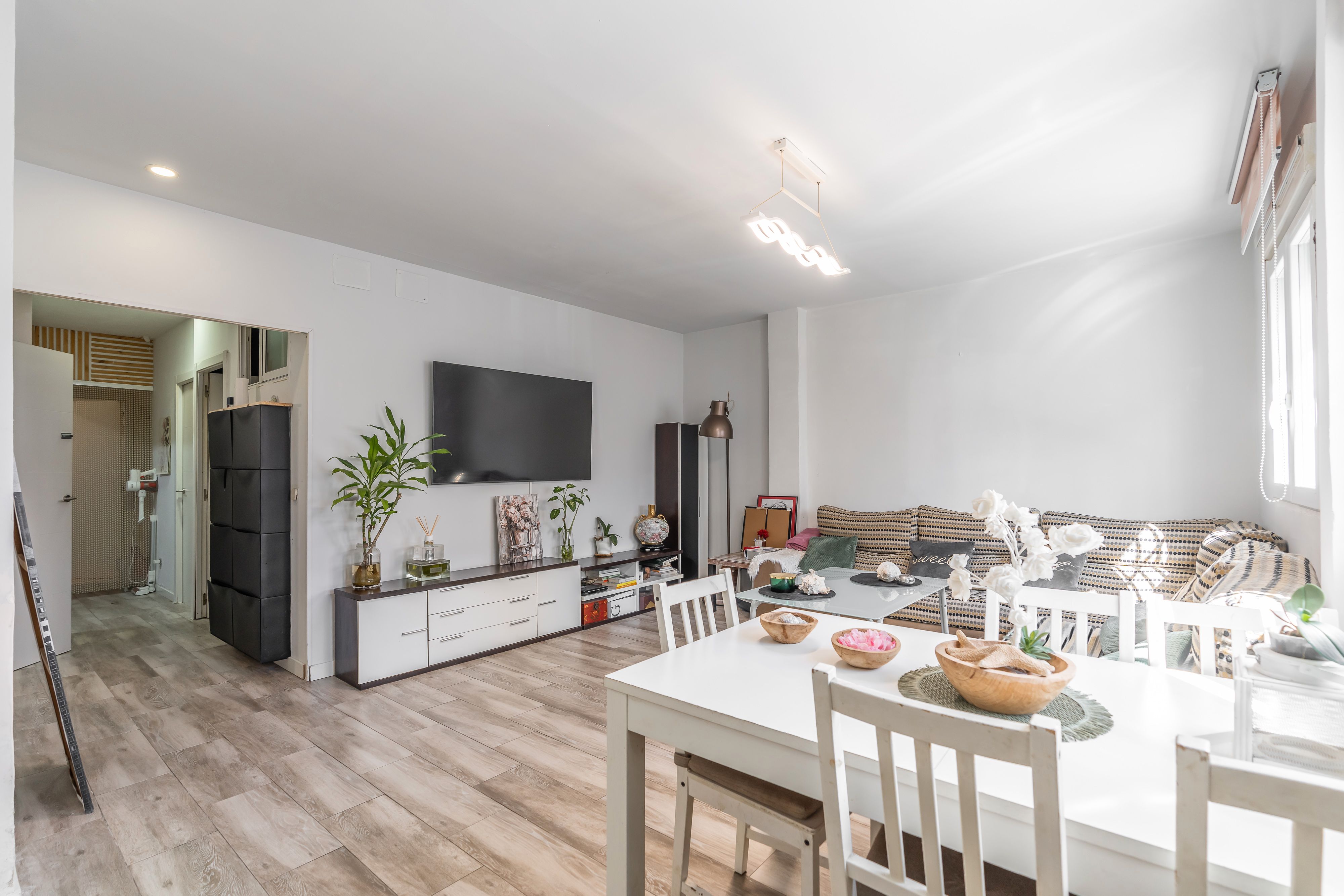 Living room of Flat for sale in  Madrid Capital  with Heating