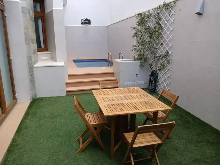 Terraza de Casa o chalet de alquiler en Casabermeja con Aire acondicionado, Jardín privado y Piscina