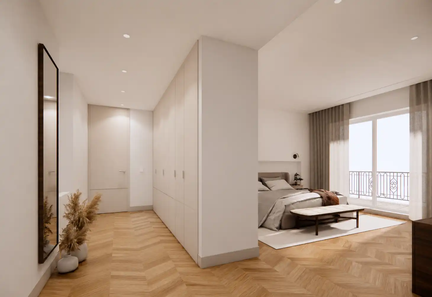 Bedroom of Flat for sale in Madrid  with Heating and Terrace