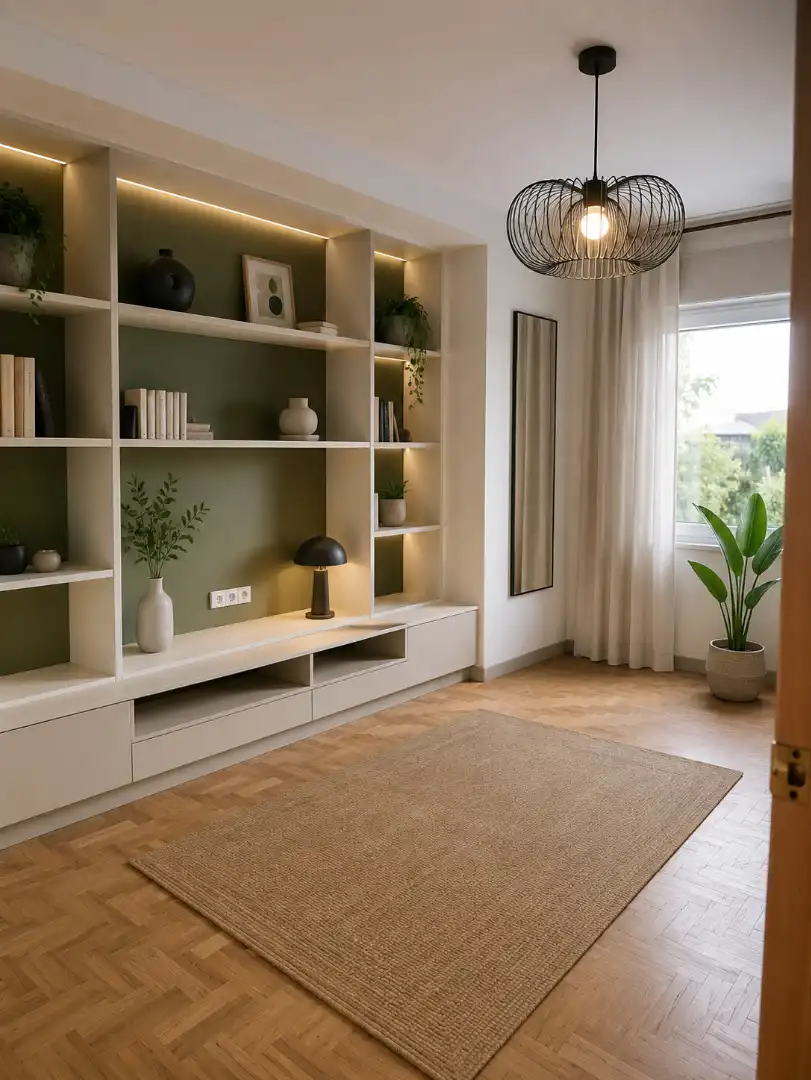 Sala de estar de Casa adosada en venta en A Coruña Capital  con Jardín privado, Trastero y Amueblado