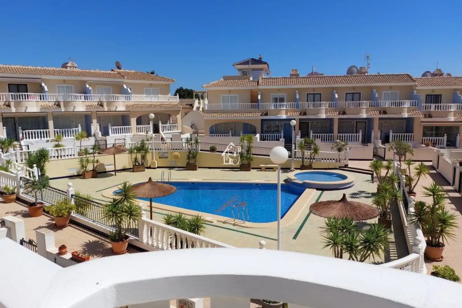 Terraza de Apartamento de alquiler en Rojales con Aire acondicionado, Terraza y Piscina