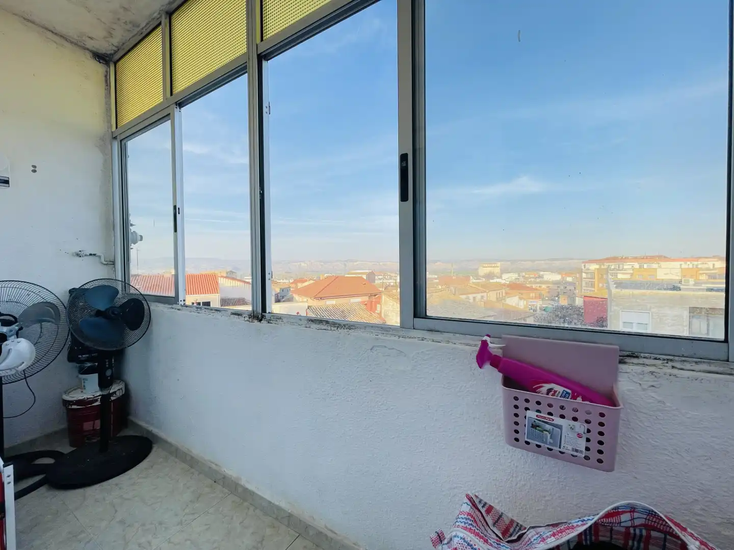 Balcony of Flat for sale in Alagón  with Terrace, Storage room and Furnished