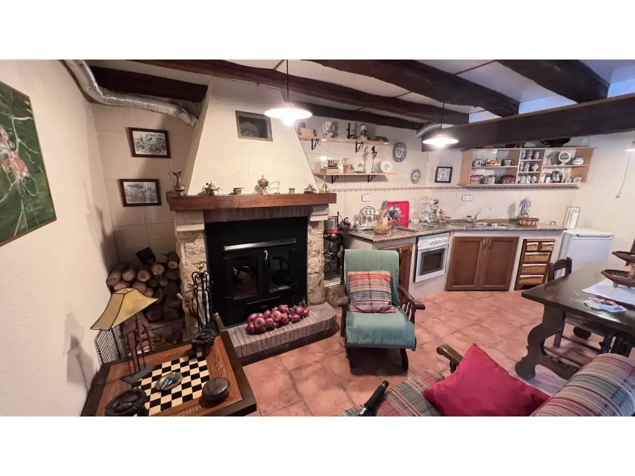 Kitchen of Detached homes for sale in Merindad de Sotoscueva  with Private garden, Terrace and Furnished