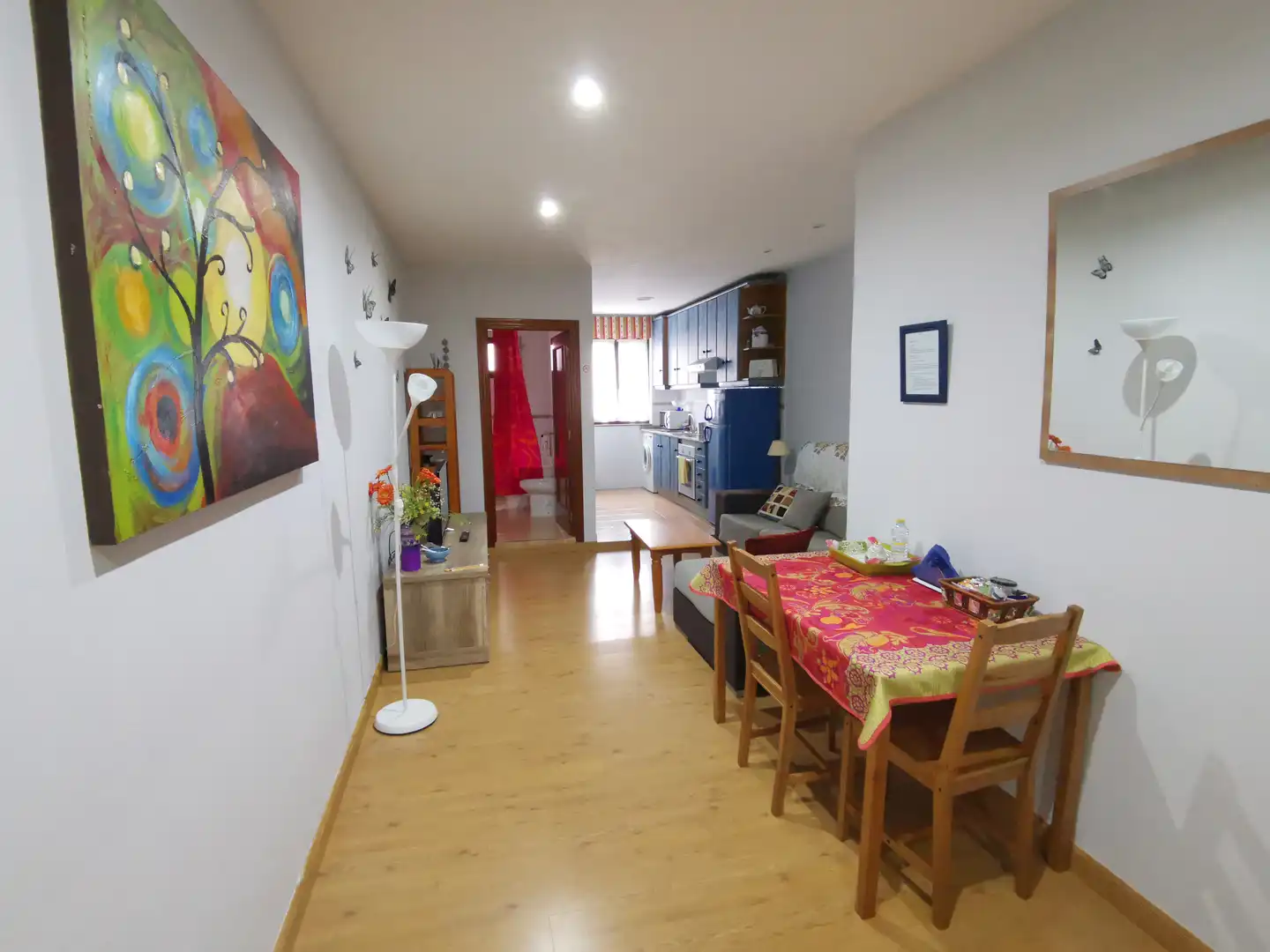 Sala de estar de Apartamento en venta en Avilés con Calefacción, Parquet y Amueblado