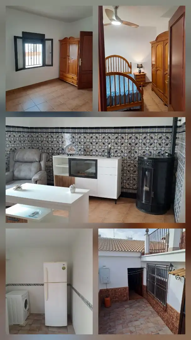 Sala d'estar de Casa adosada en venda en La Puebla de los Infantes amb Aire condicionat i Terrassa