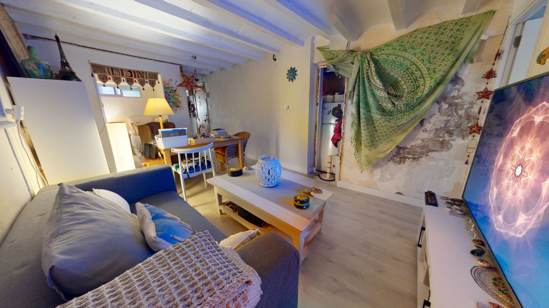 Bedroom of Flat for sale in Alcoy / Alcoi  with Parquet flooring, Furnished and Washing machine