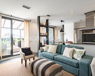 Living room of Attic to rent in  Barcelona Capital  with Air Conditioner, Heating and Terrace