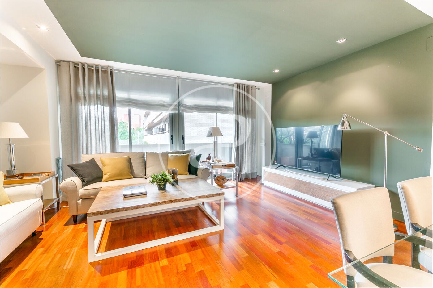Living room of Flat to rent in L'Hospitalet de Llobregat  with Air Conditioner, Heating and Furnished
