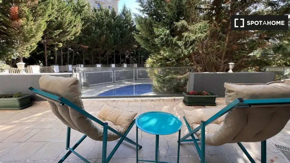 Terrassa de Apartament per a compartir en Osorno la Mayor amb Aire condicionat, Terrassa i Moblat