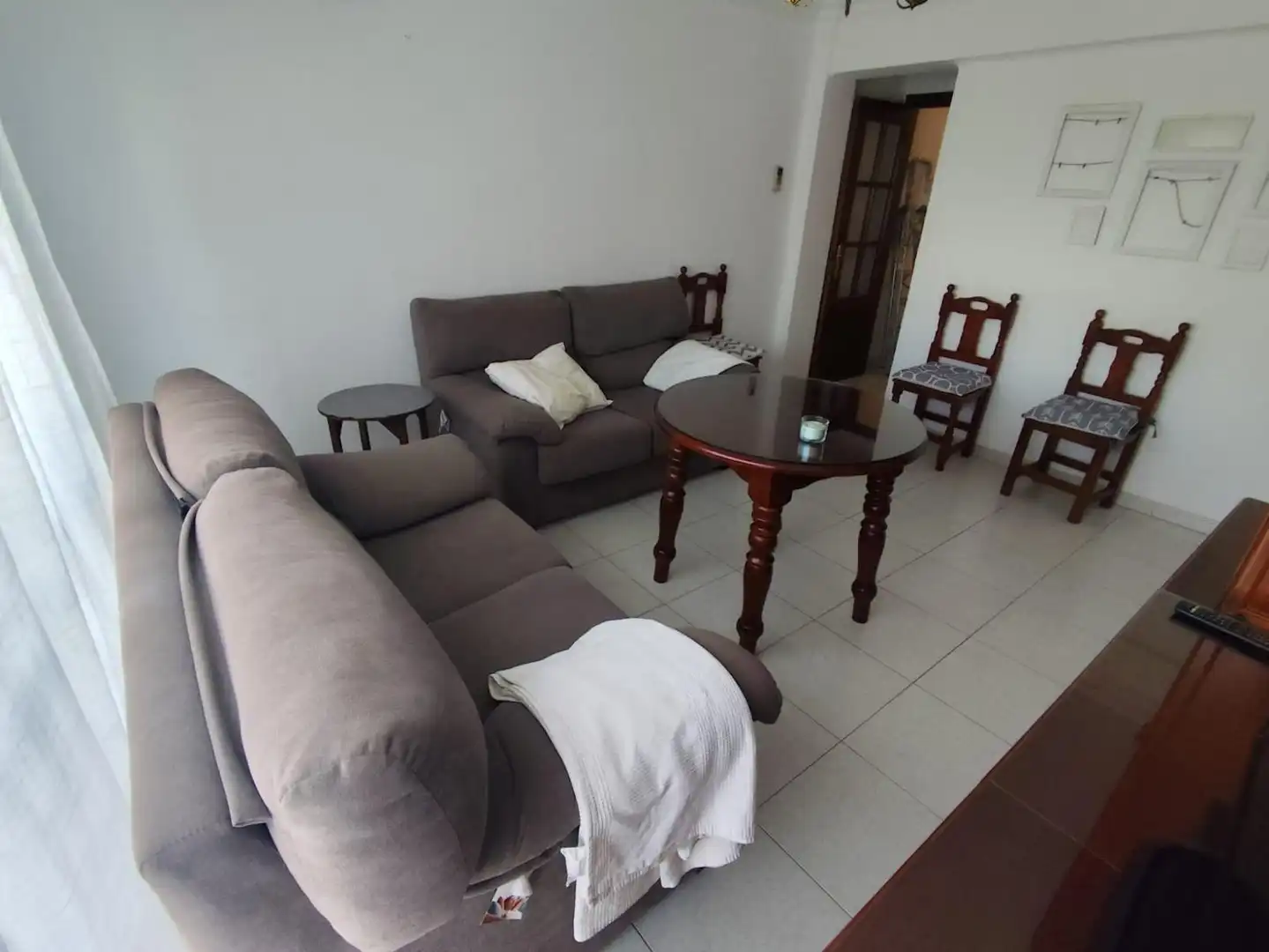 Sala de estar de Piso de alquiler en Sevilla con Aire acondicionado, Calefacción y Amueblado