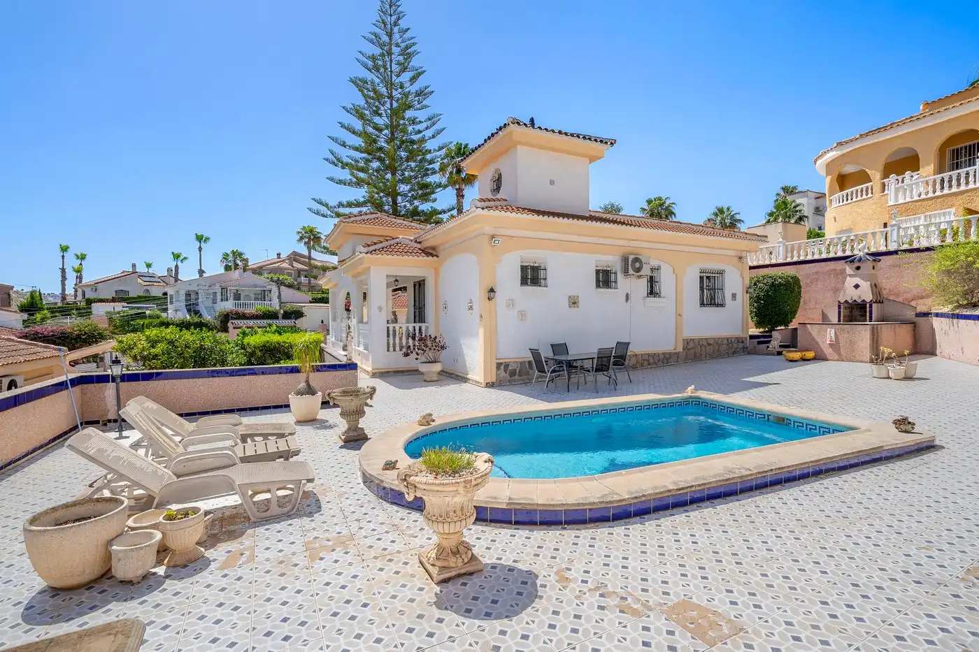 Exterior view of Houses for sale in Rojales  with Air Conditioner, Storage room and Swimming Pool