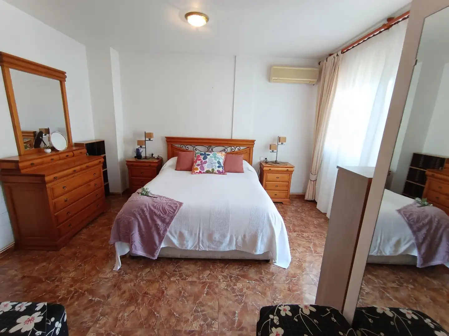 Schlafzimmer von Einfamilien-Reihenhaus zum Verkauf in Ulea mit Klimaanlage, Heizung und Terrasse