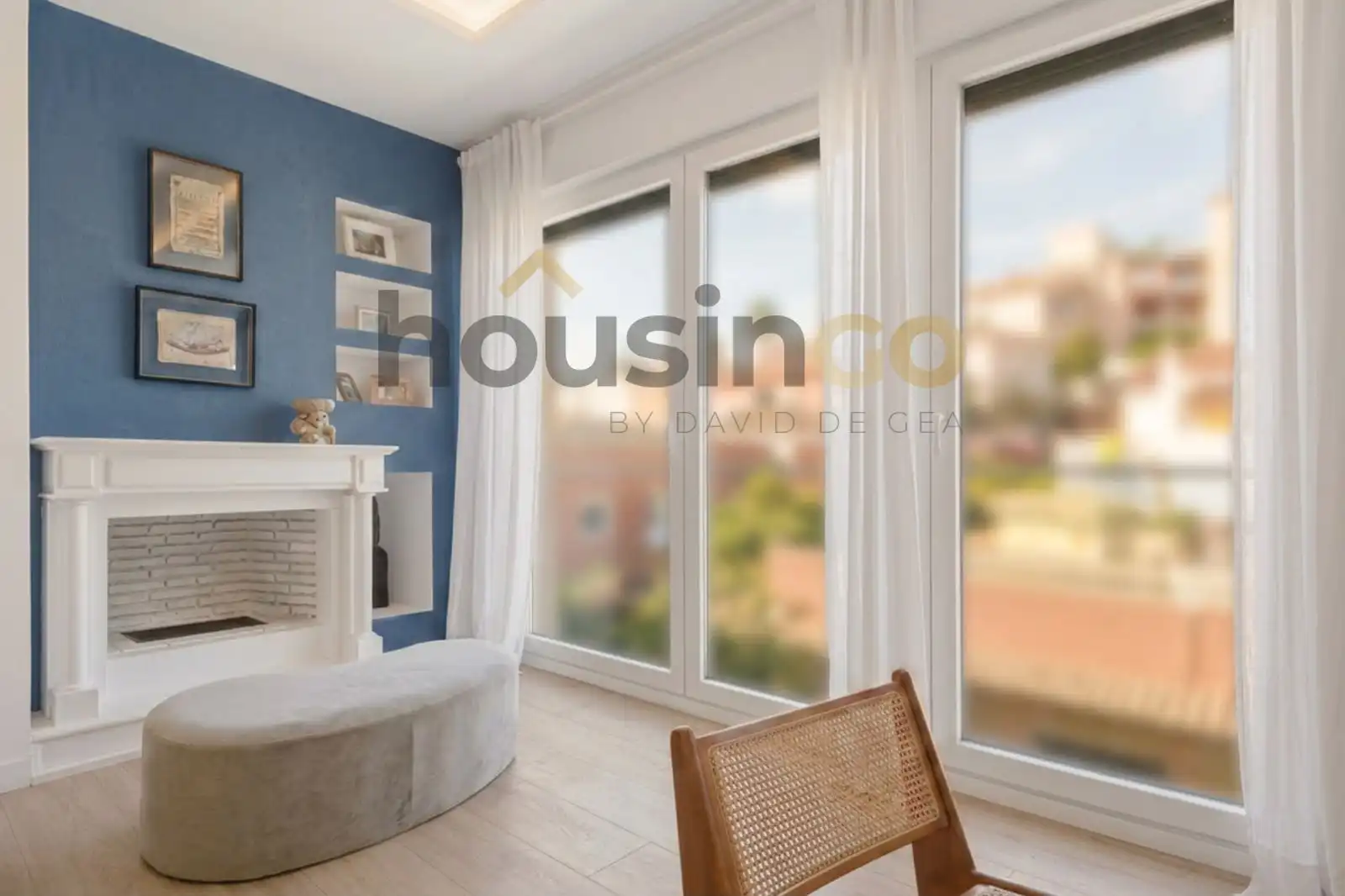 Wohnzimmer von Wohnung zum Verkauf in Madrid mit Klimaanlage, Heizung und Terrasse