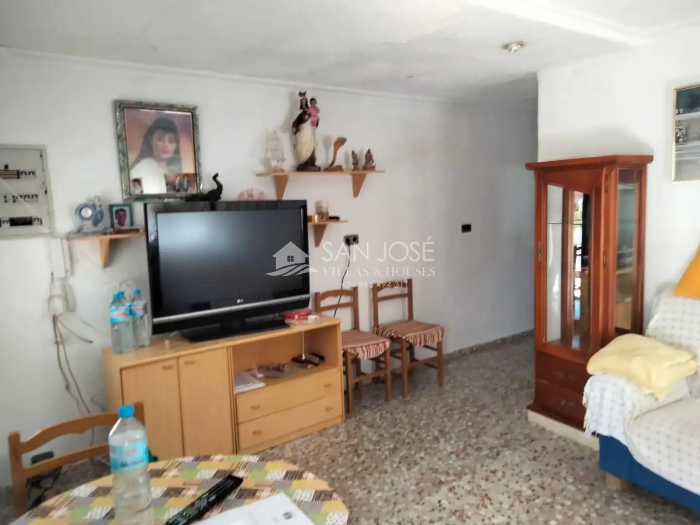Sala d'estar de Casa o xalet en venda en Elche / Elx amb Jardí privat, Terrassa i Traster