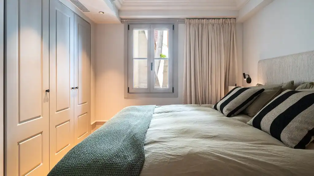 Schlafzimmer von Einfamilien-Reihenhaus zum Verkauf in  Palma de Mallorca mit Klimaanlage, Heizung und Terrasse