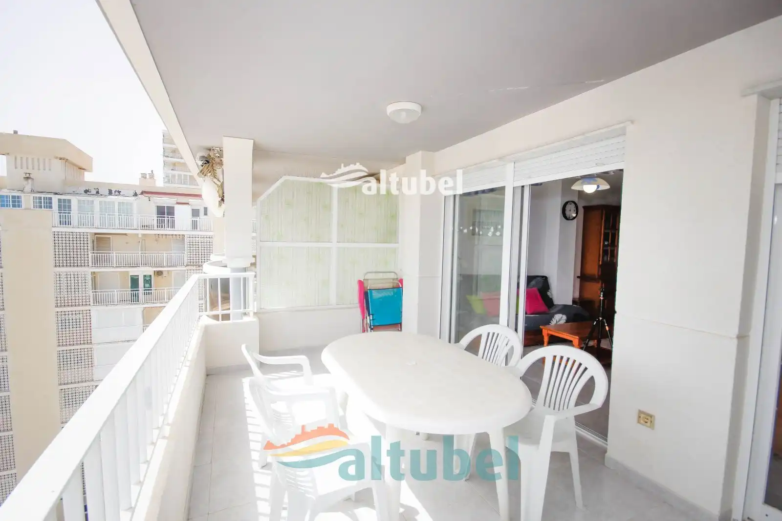 Terraza de Apartamento en venta en Peñíscola / Peníscola con Terraza, Piscina y Amueblado