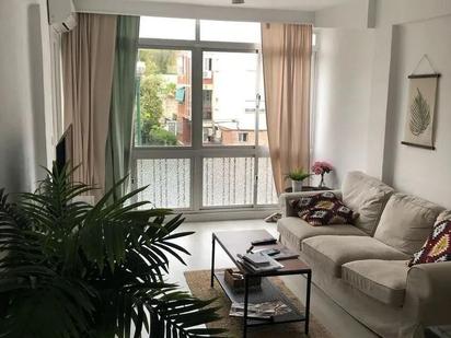 Sala d'estar de Apartament en venda en Málaga Capital amb Aire condicionat i Balcó