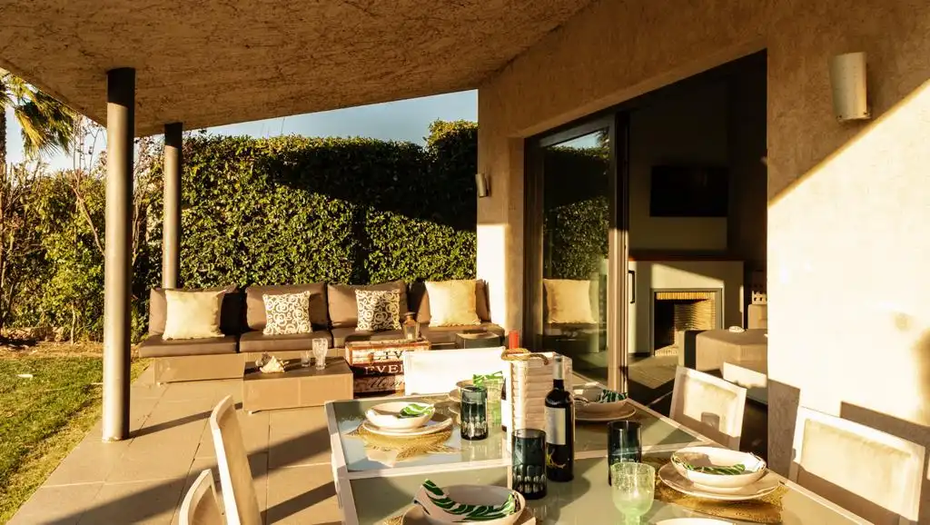 Terrassa de Casa o xalet de lloguer en El Rompido amb Aire condicionat, Calefacció i Jardí privat