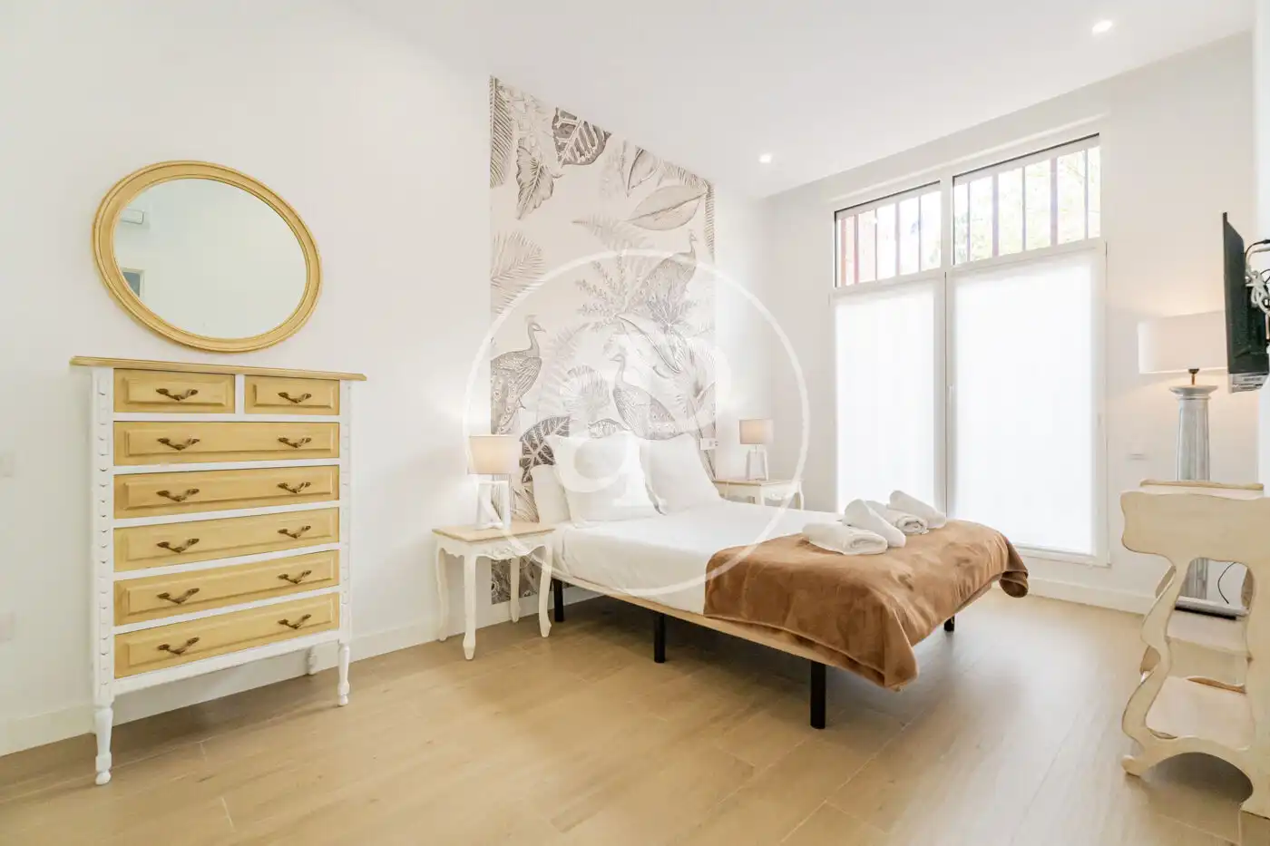 Bedroom of Flat for rent in Madrid  with Air Conditioner, Heating and Furnished