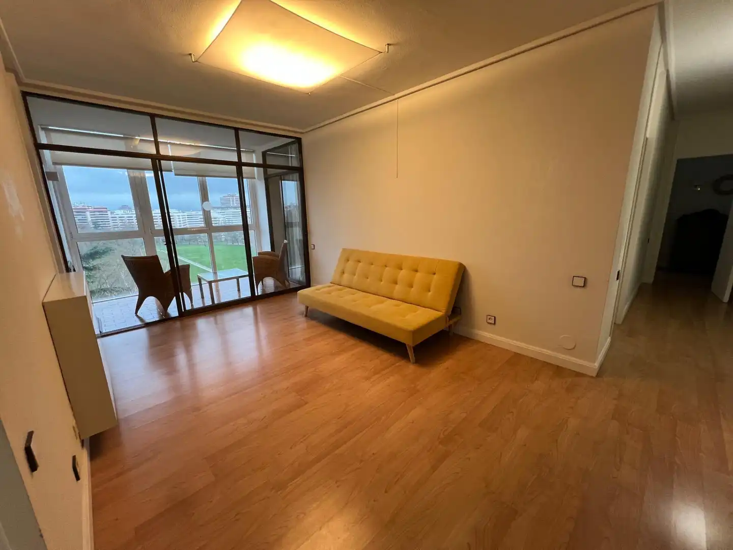 Living room of Flat for sale in  Pamplona / Iruña  with Heating, Furnished and Balcony