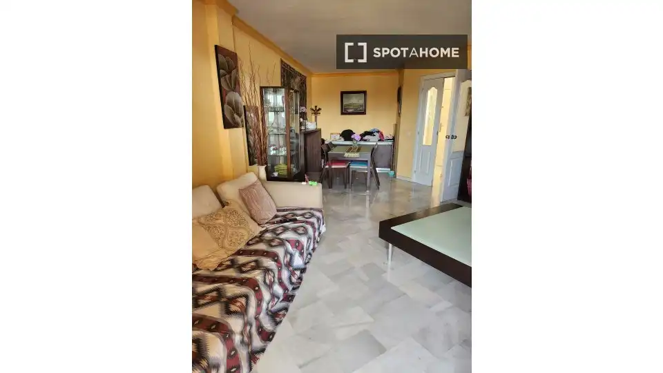 Schlafzimmer von Wohnung zur untervermieten in Mijas mit Klimaanlage, Terrasse und Möbliert