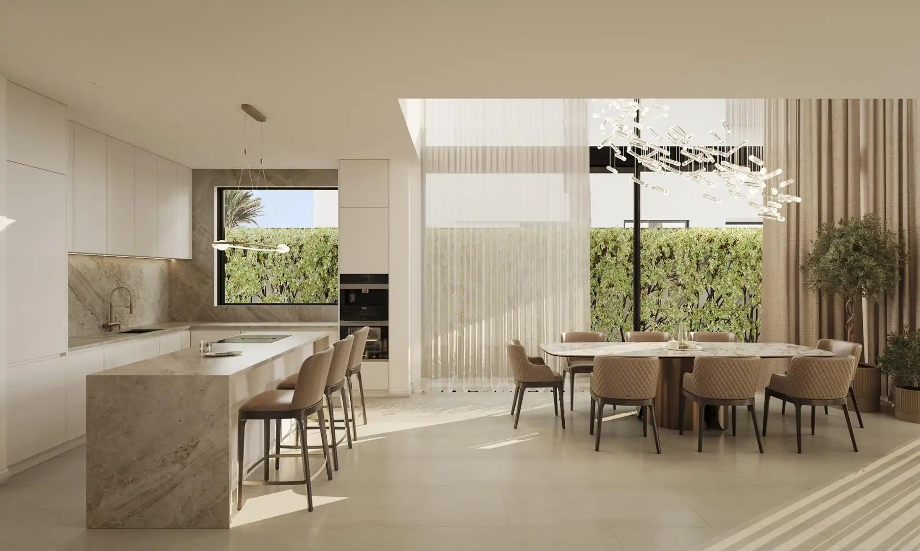 Dining room of Houses for sale in Marbella  with Air Conditioner, Heating and Private garden