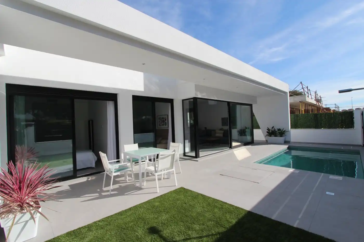Vista exterior de Casa o chalet en venta en Pilar de la Horadada con Aire acondicionado, Calefacción y Jardín privado
