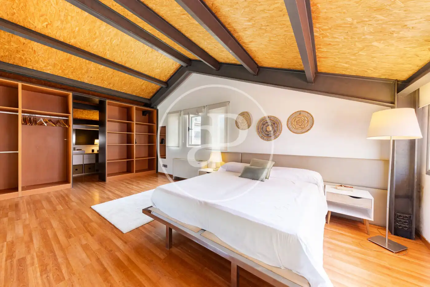 Schlafzimmer von Einfamilien-Reihenhaus zur Miete in  Palma de Mallorca mit Klimaanlage, Heizung und Privatgarten