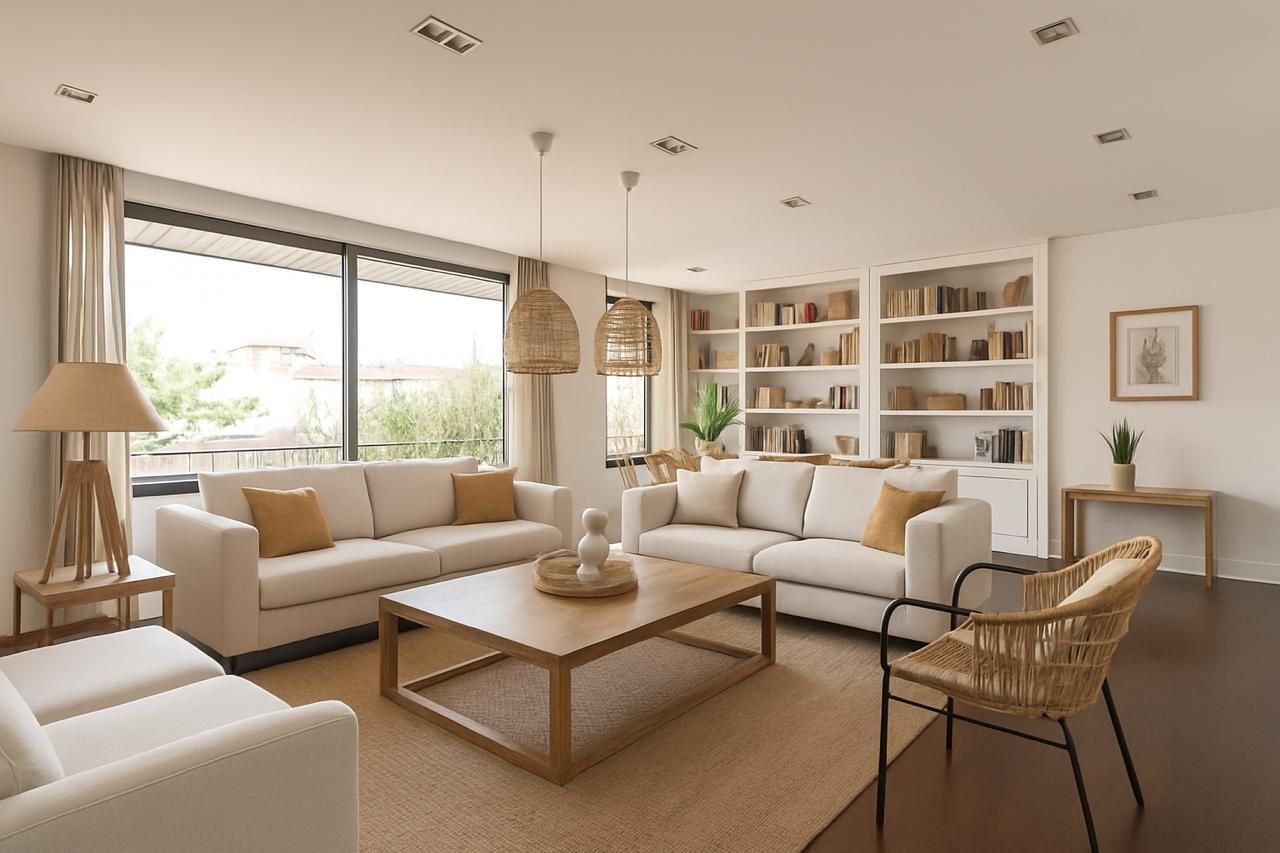 Sala d'estar de Pis en venda en  Barcelona Capital amb Aire condicionat, Calefacció i Parquet