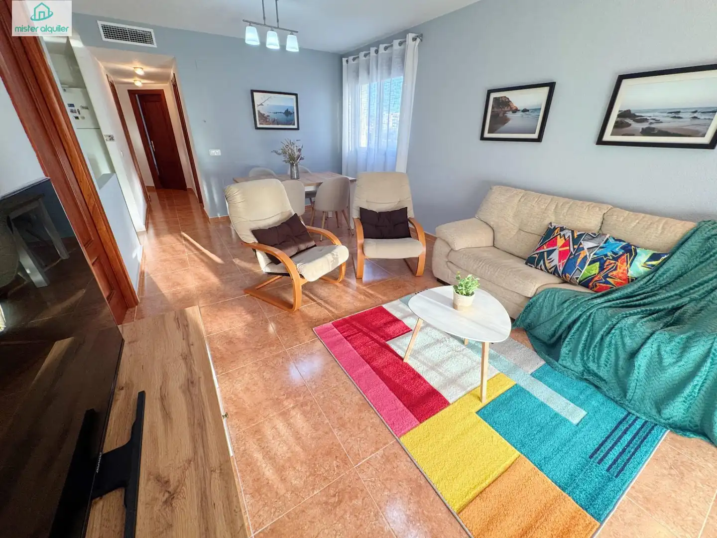 Living room of Apartments for rent in El Campello  with Air Conditioner, Heating and Private garden