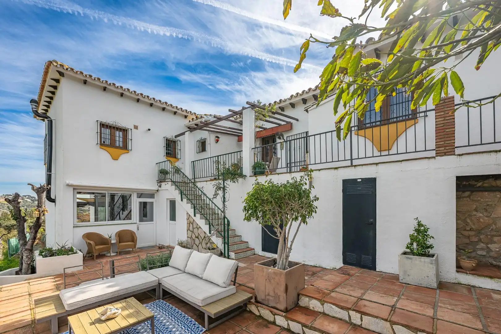 Terrassa de Casa o xalet en venda en Mijas amb Aire condicionat, Calefacció i Jardí privat