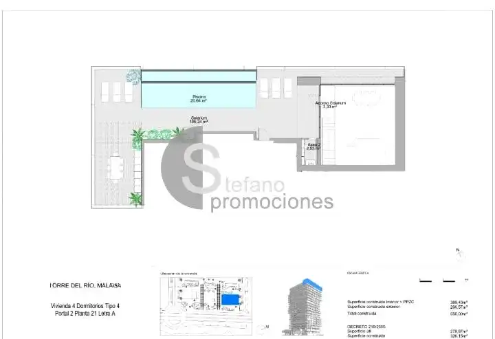 Attique avec piscine à vendre à Calle Pacífico, imagen 20