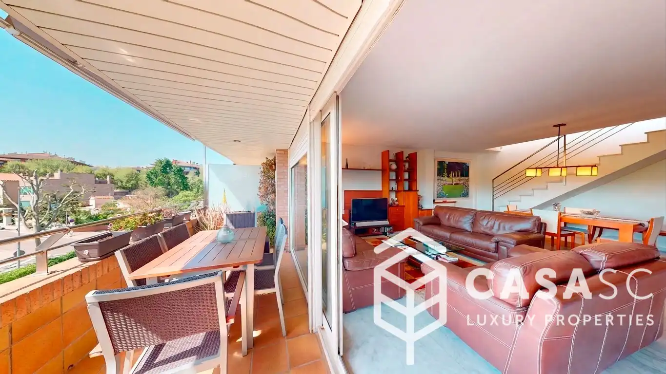Terrace of Attic for sale in Sant Cugat del Vallès  with Air Conditioner, Heating and Parquet flooring