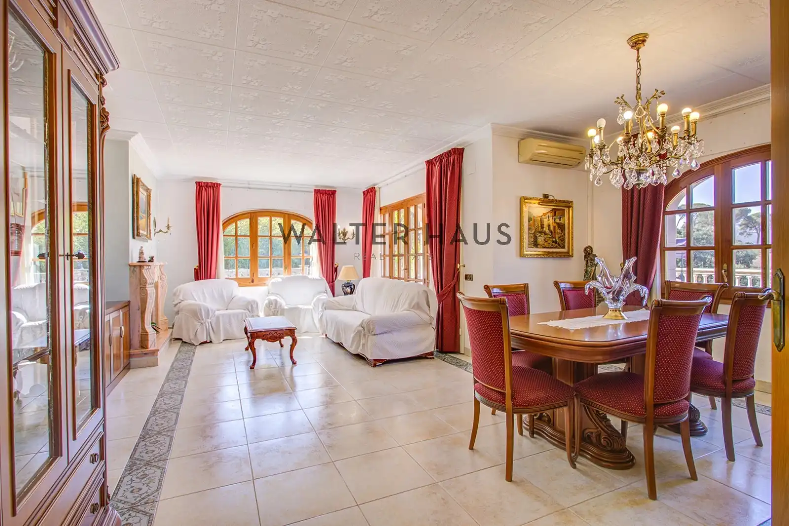 Sala de estar de Finca rústica en venta en Sant Feliu de Guíxols con Aire acondicionado, Jardín privado y Terraza