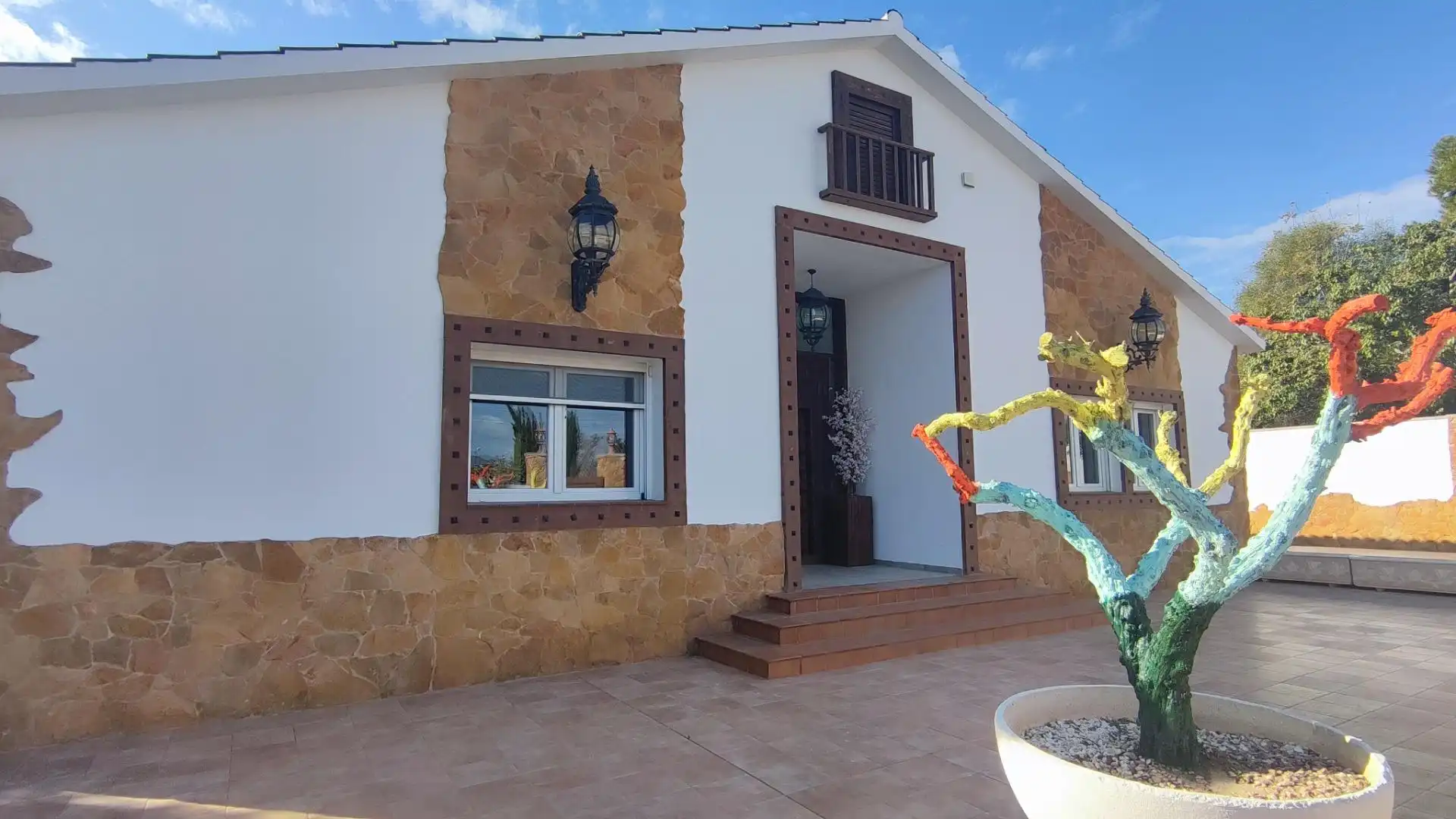 Vista exterior de Casa o chalet en venta en Mutxamel con Aire acondicionado, Calefacción y Jardín privado