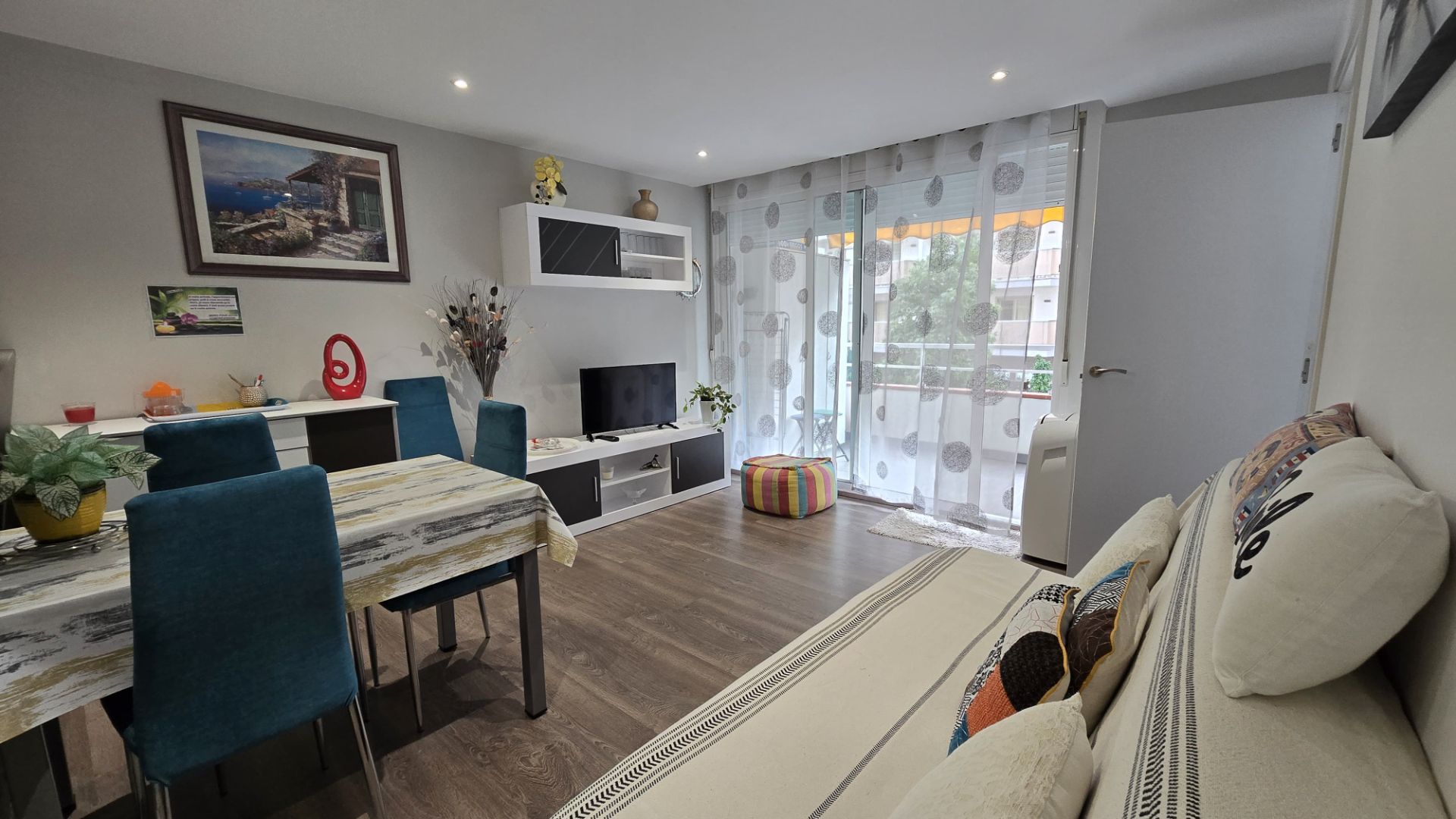 Sala d'estar de Apartament en venda en Lloret de Mar amb Aire condicionat i Moblat