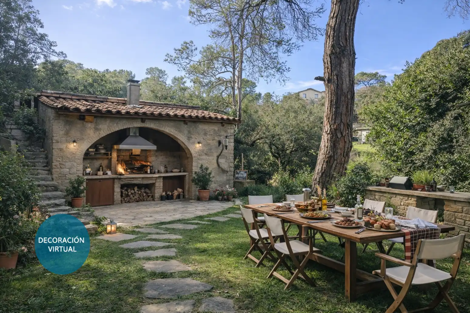 Terrassa de Casa o xalet en venda en Sant Cugat del Vallès amb Jardí privat