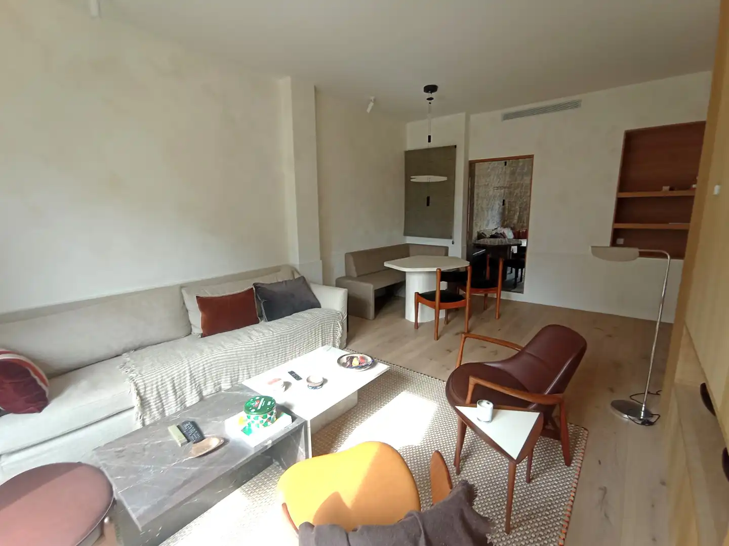 Sala de estar de Piso en venta en Barcelona con Aire acondicionado, Calefacción y Parquet