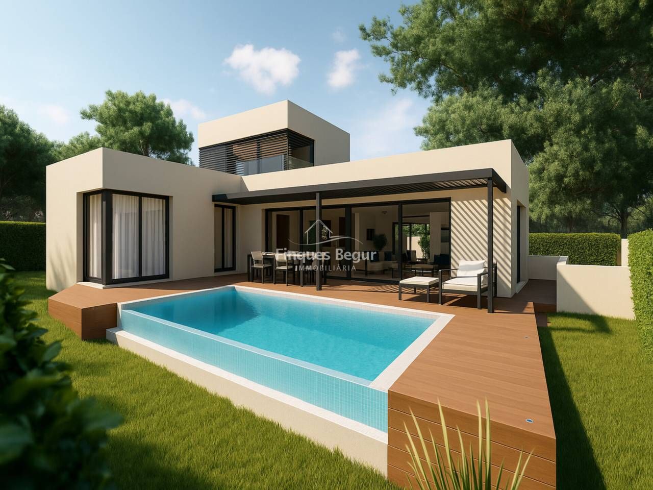 Vista exterior de Casa o xalet en venda en Begur amb Jardí privat, Terrassa i Piscina