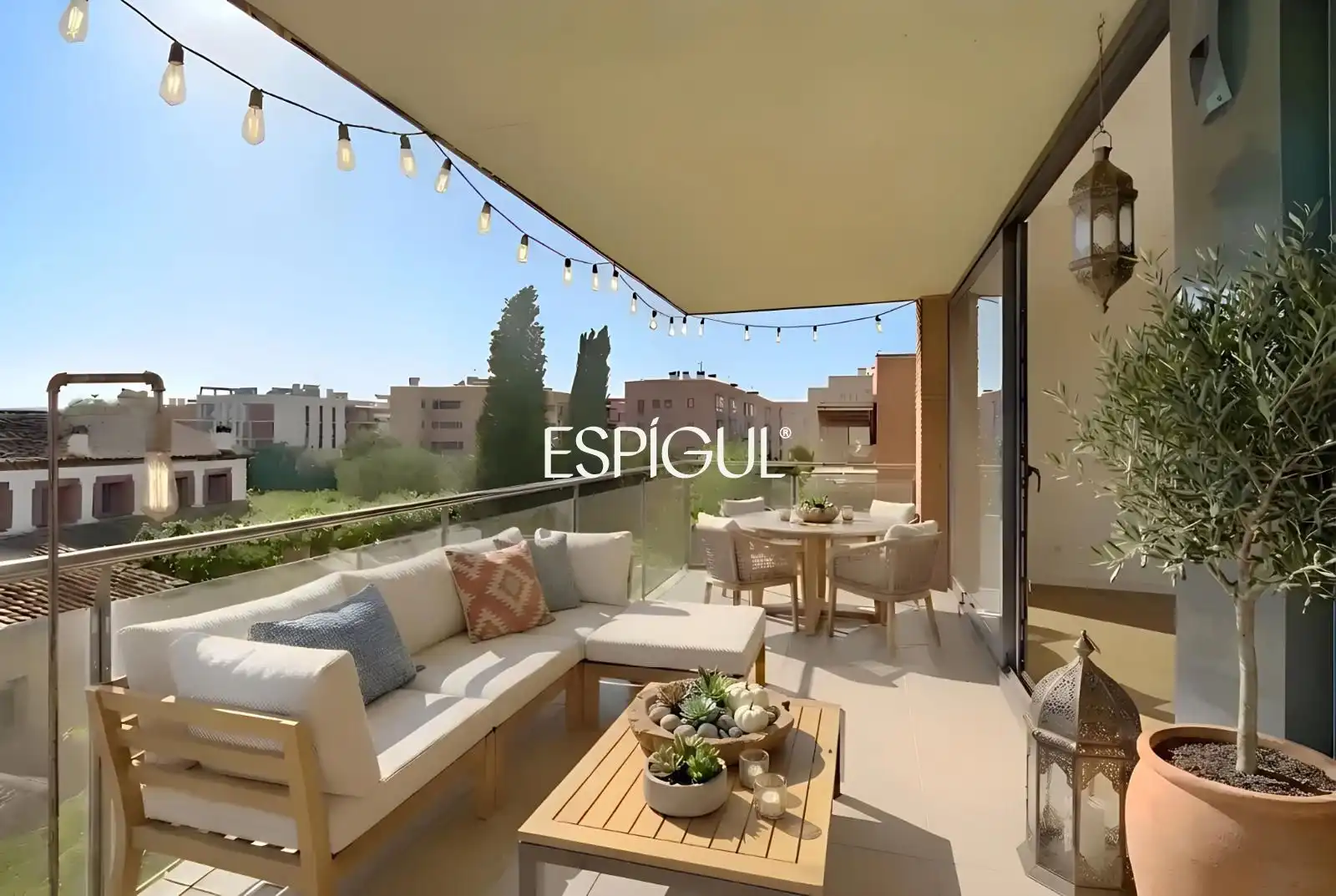 Terrace of Flat for sale in Sant Cugat del Vallès  with Air Conditioner, Heating and Parquet flooring