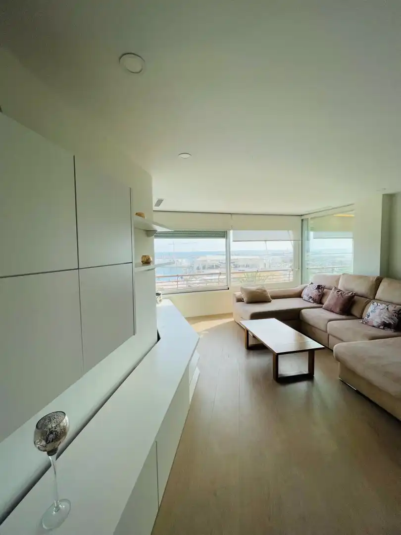 Sala de estar de Piso de alquiler en Alicante / Alacant con Aire acondicionado, Calefacción y Parquet