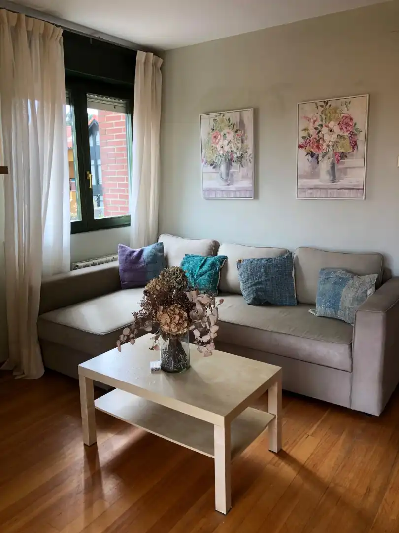 Sala de estar de Piso en venta en San Vicente de la Barquera con Calefacción, Amueblado y Balcón