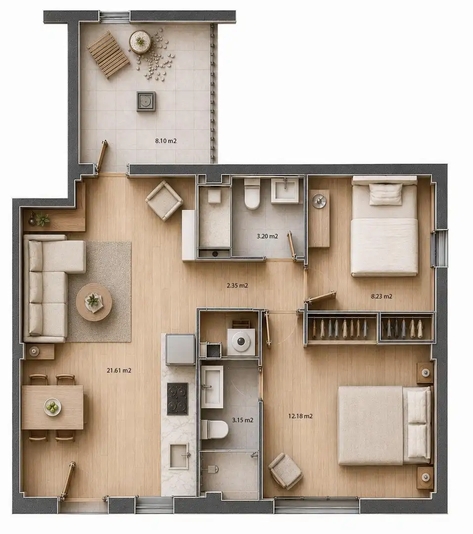 Flat for sale in Sevilla  with Air Conditioner