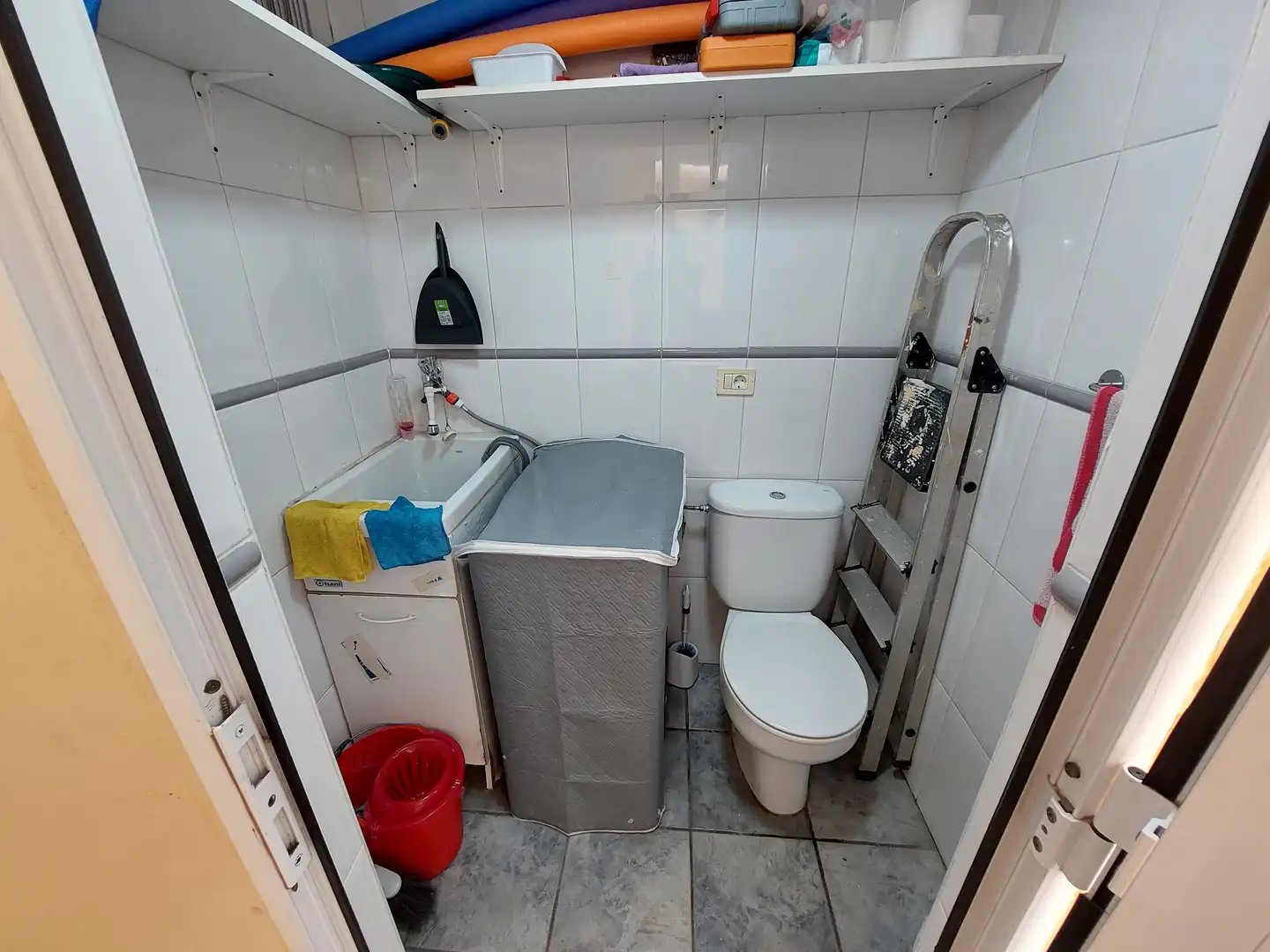 Badezimmer von Maisonette zur Miete in San Bartolomé de Tirajana mit Klimaanlage, Privatgarten und Terrasse